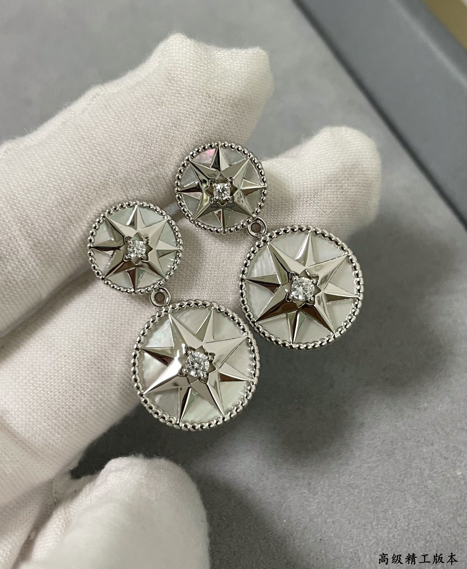 D10r rose des vents earrings
