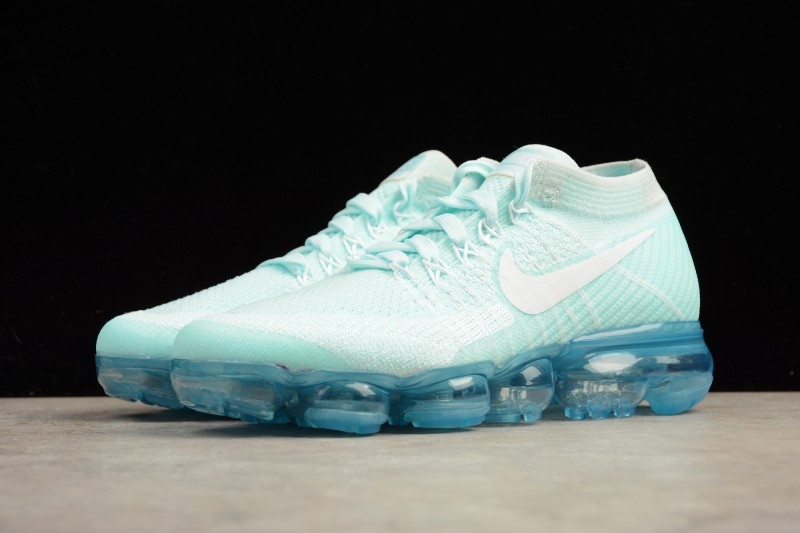 UA Nike Air Vapormax Flyknit Glacier Blue White Shoes
