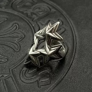 Ch*0me He**ts Four-Layer Star Pentagon Ring