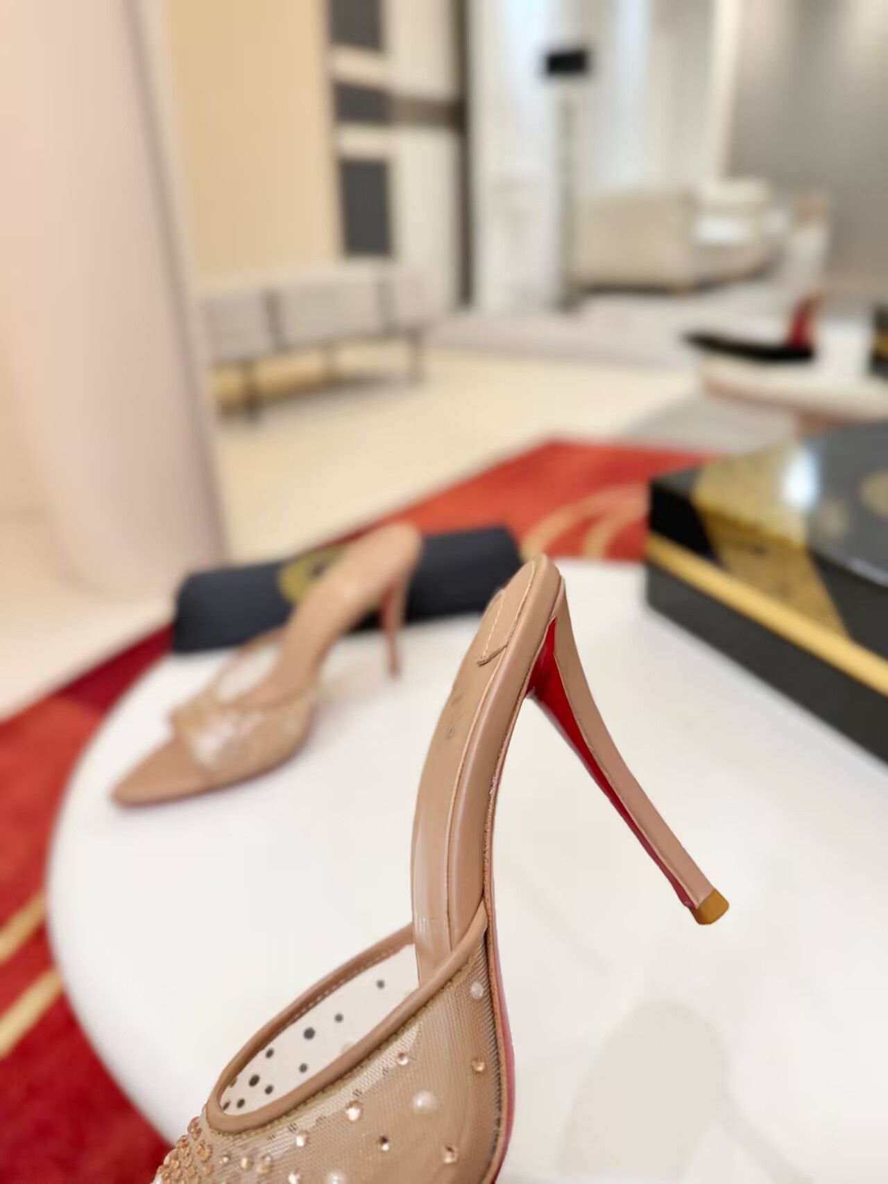 UA Chr1st1an Louboutin Miss Z Mule 10cm Heel