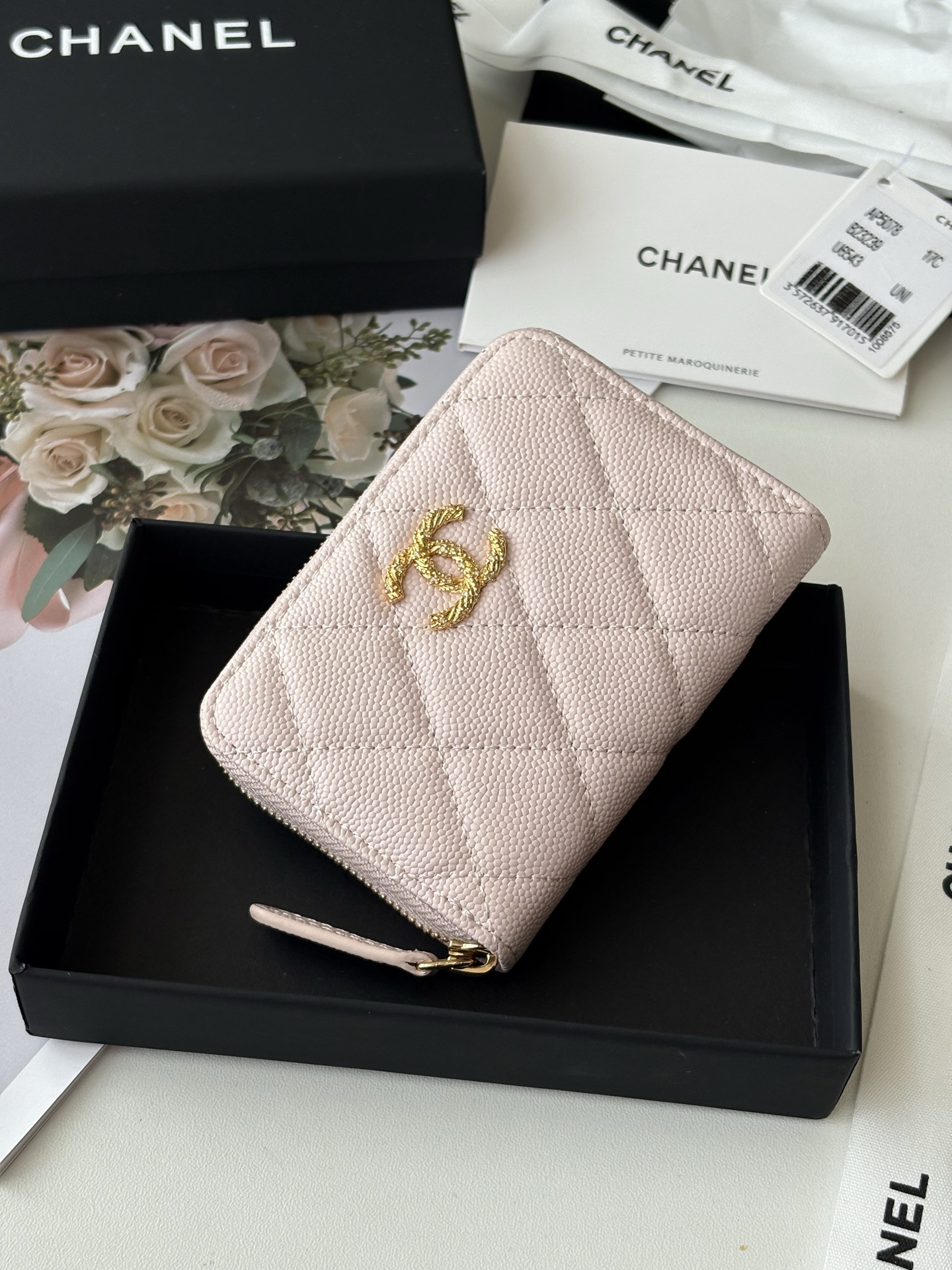 Ch**el Zippered Coin Purse AS5078 11x7.5x2cm