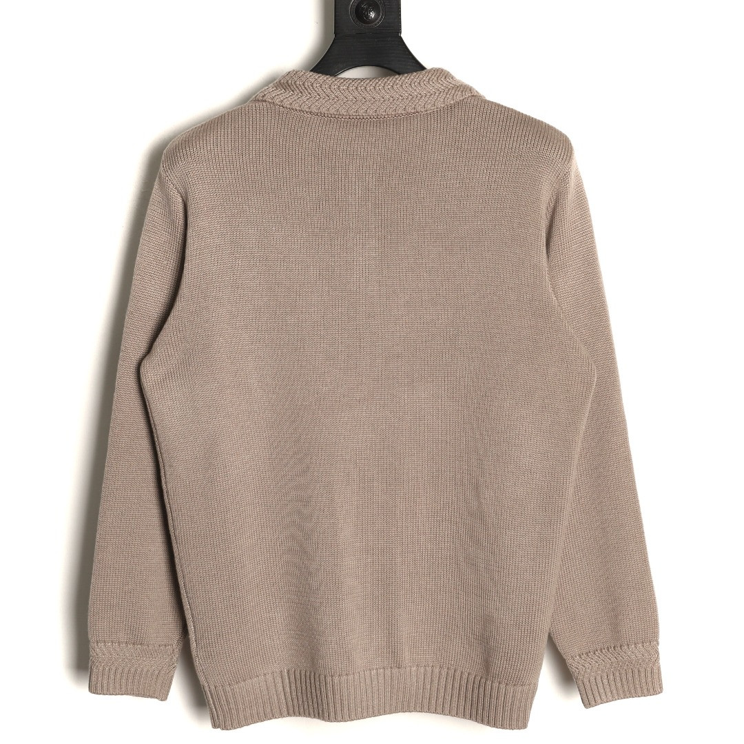 B0tt*ga Ven*ta Knitting Long-sleeved Polo Shirt