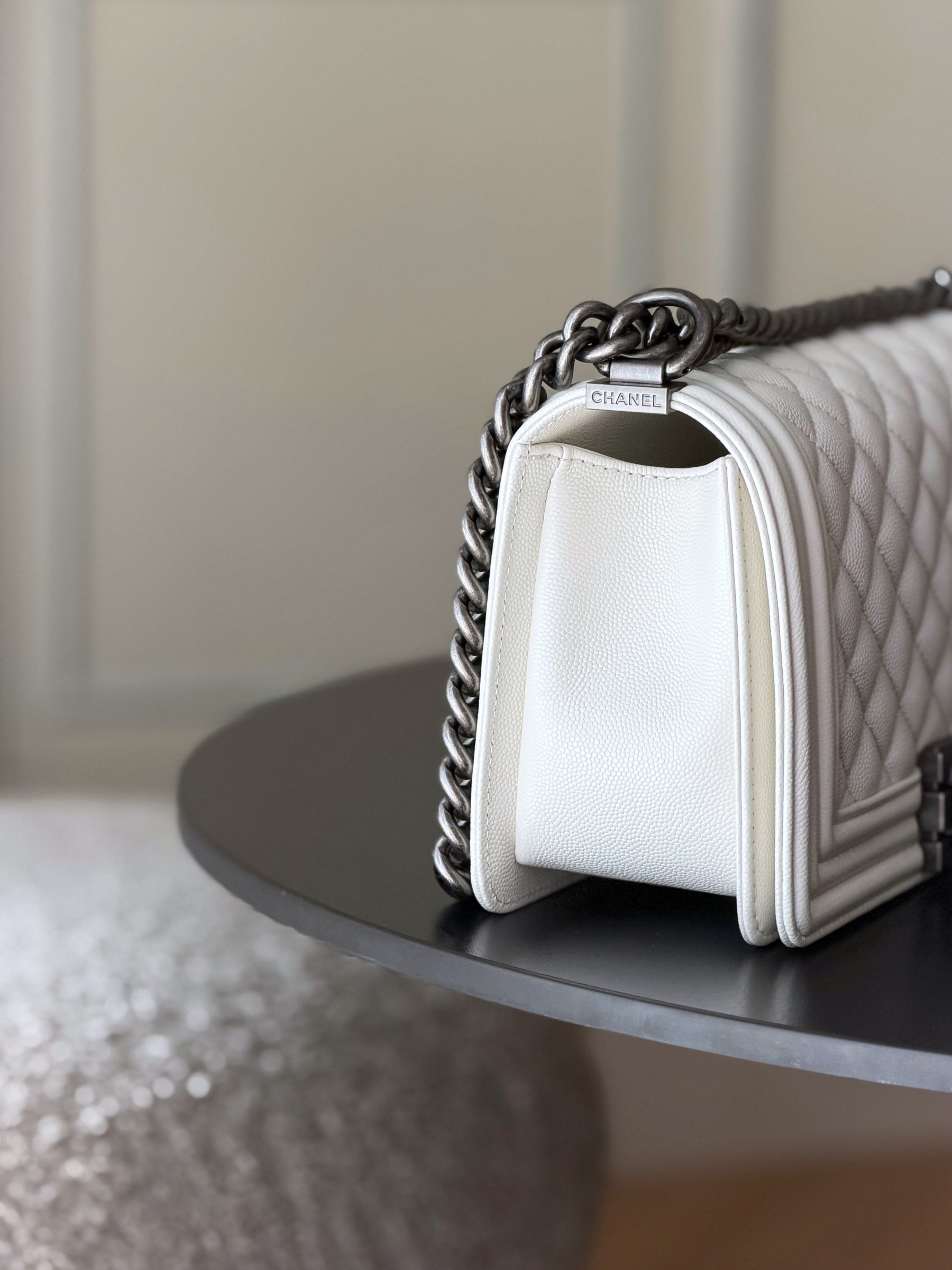 Ch**el Boy Handbag 15x25x9cm