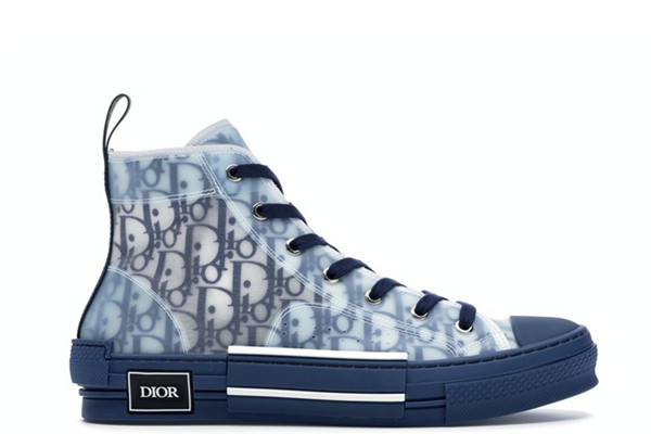 UA D10r B23 HIGH TOP BLUE OBLIQUE