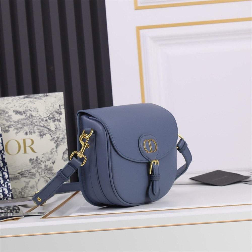 MEDIUM D10r BOBBY BAG Navy Box Calfskin