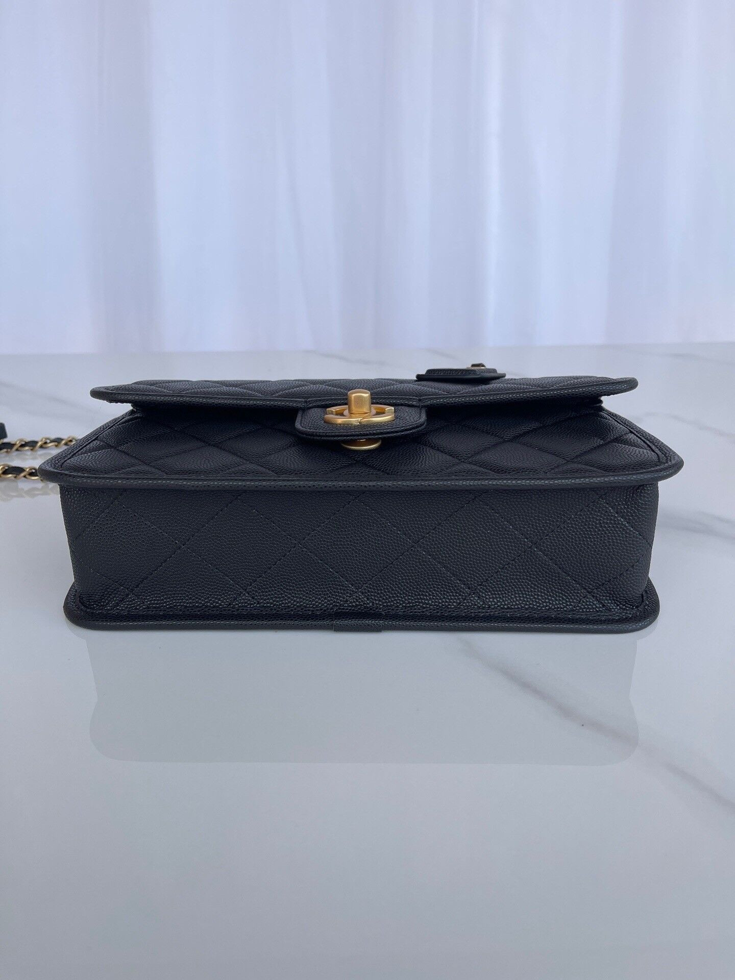 Ch**el Top Handle Flap Bag 25x21.5x7cm