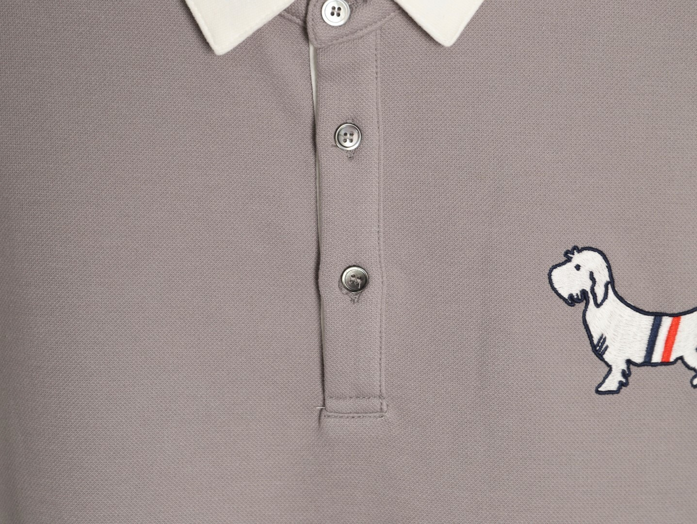 Thom Browne TB Long-sleeved Polo Shirt
