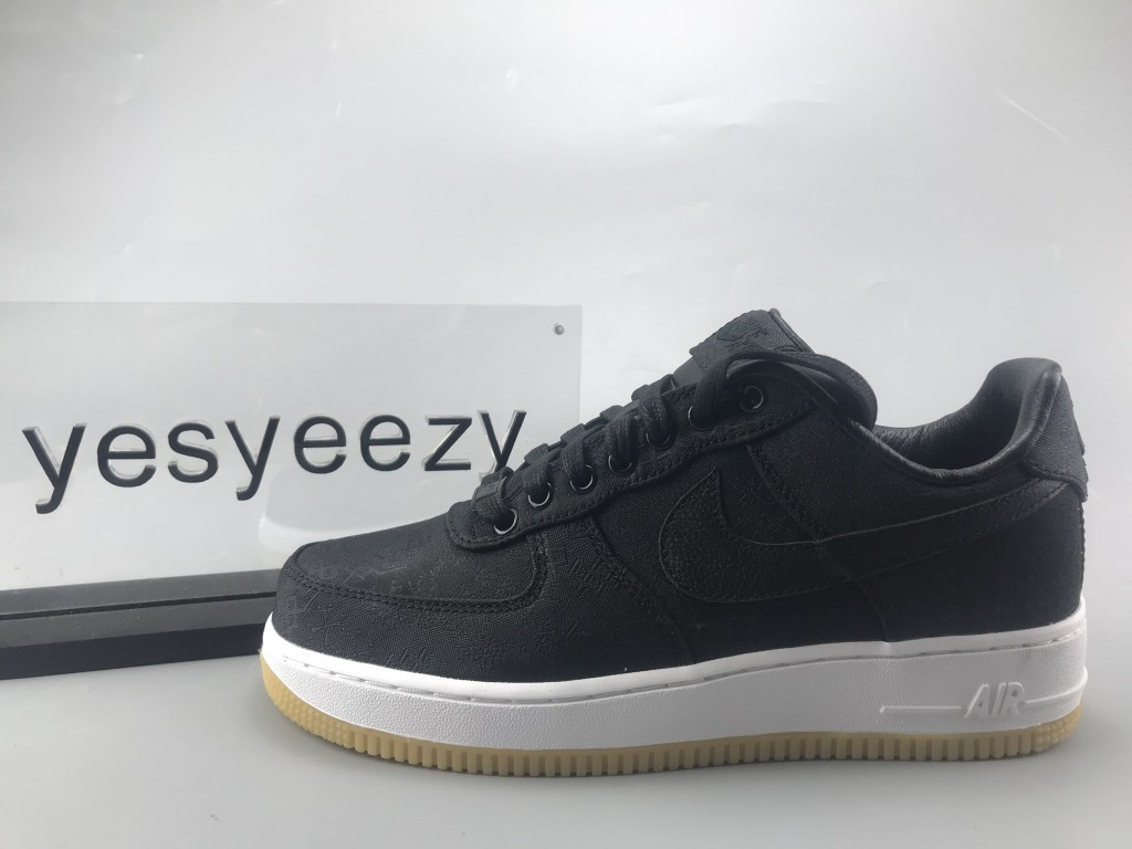 UA NIKE FRAGMENT DESIGN X CLOT X AIR FORCE 1 "BLACK SILK"