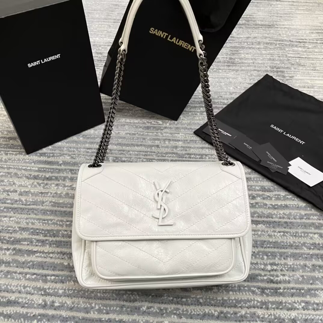 Y51 NIKI MEDIUM IN VINTAGE LEATHER SHINY 28x20x8.5cm