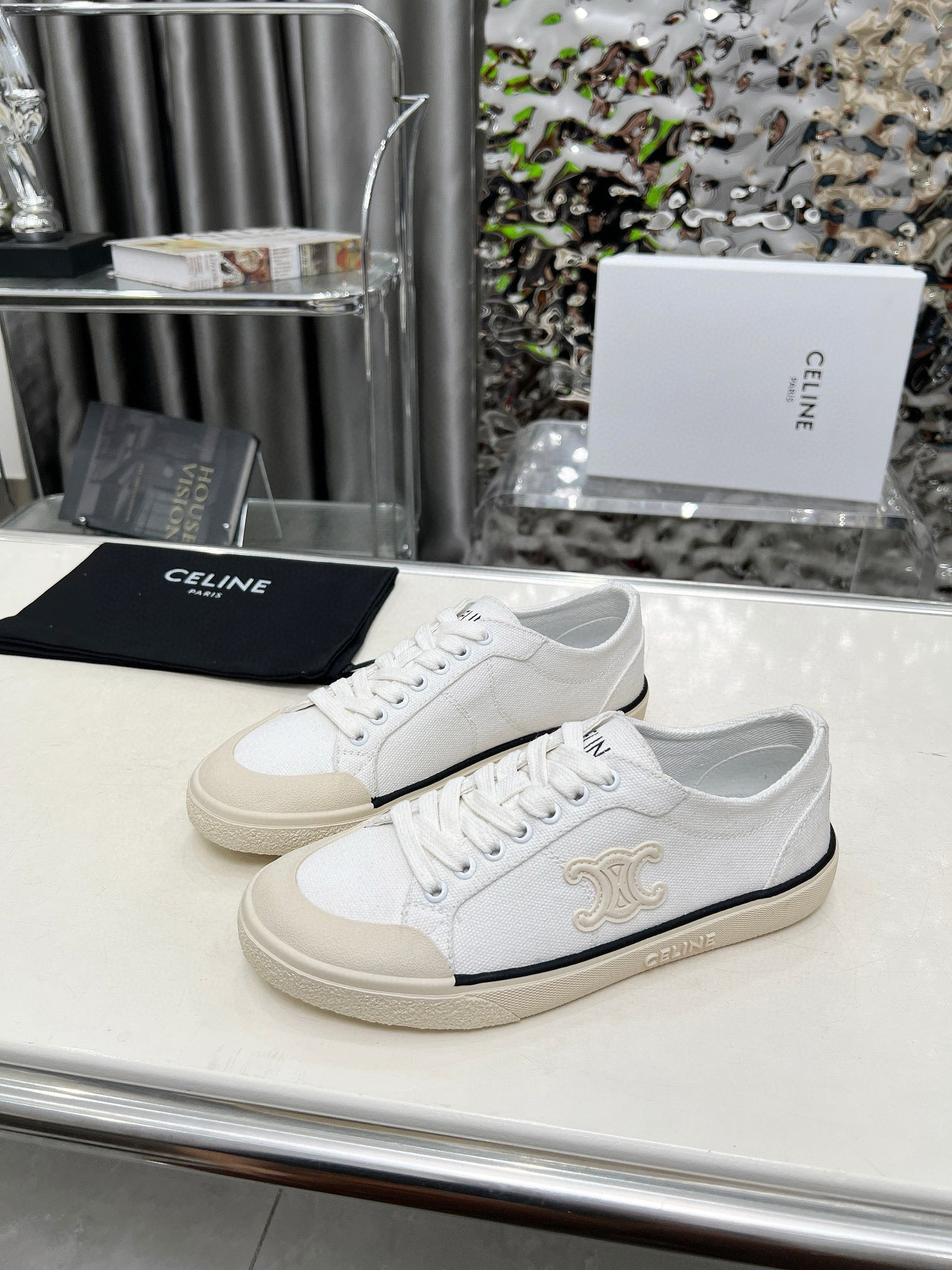 UA Ce1i*e ALAN SNEAKERS WITH TRIOMPHE IN Canvas