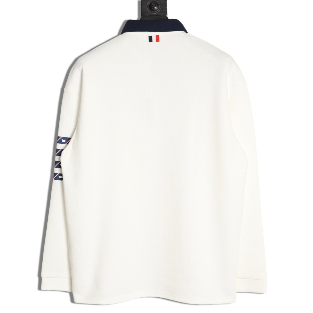 Thom Browne Long-sleeved Polo Shirt