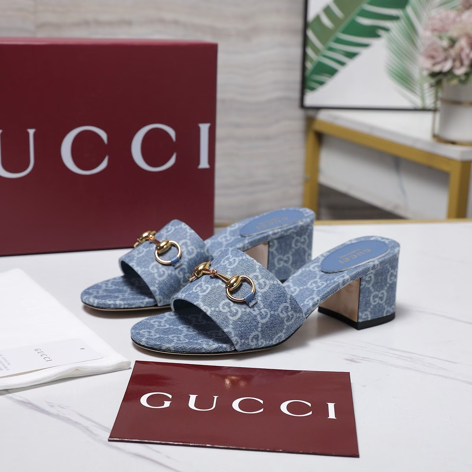 UA Gvc*1 Slide Sandal with Horsebit 5.5cm Heel