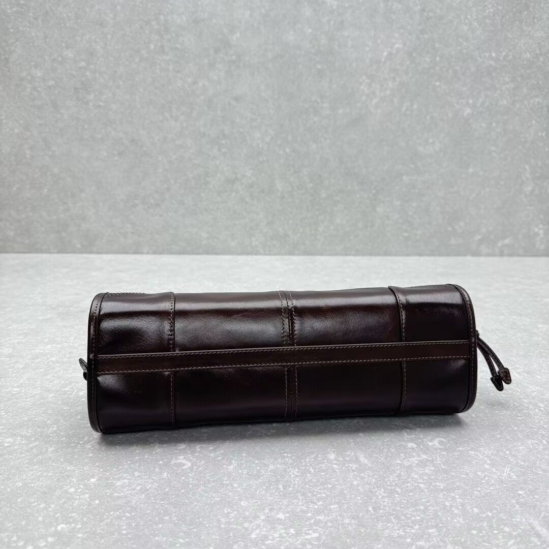 Pra*a Bonnie Medium Leather Handbag 32x15.5x12cm