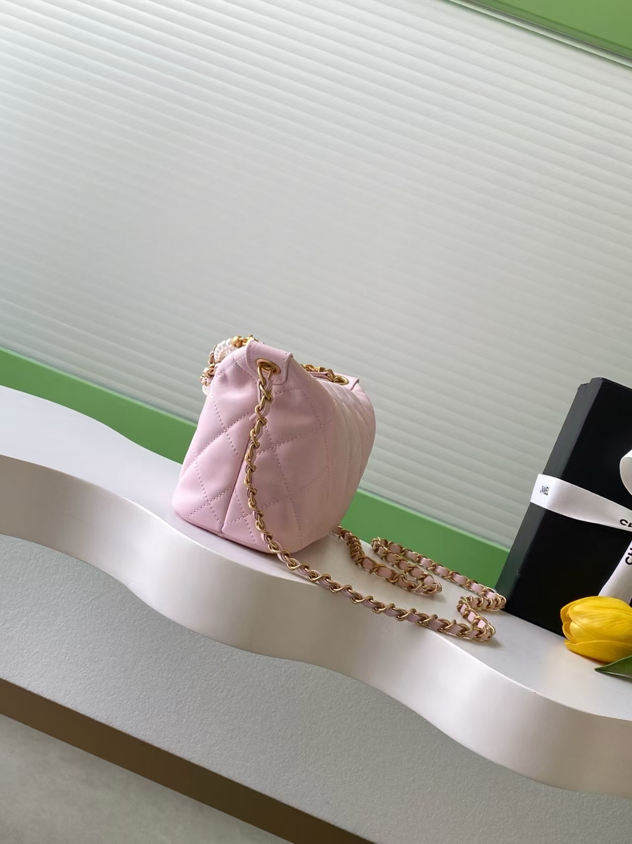 Ch**el Hobo Handbag 23.5x13x7.5cm