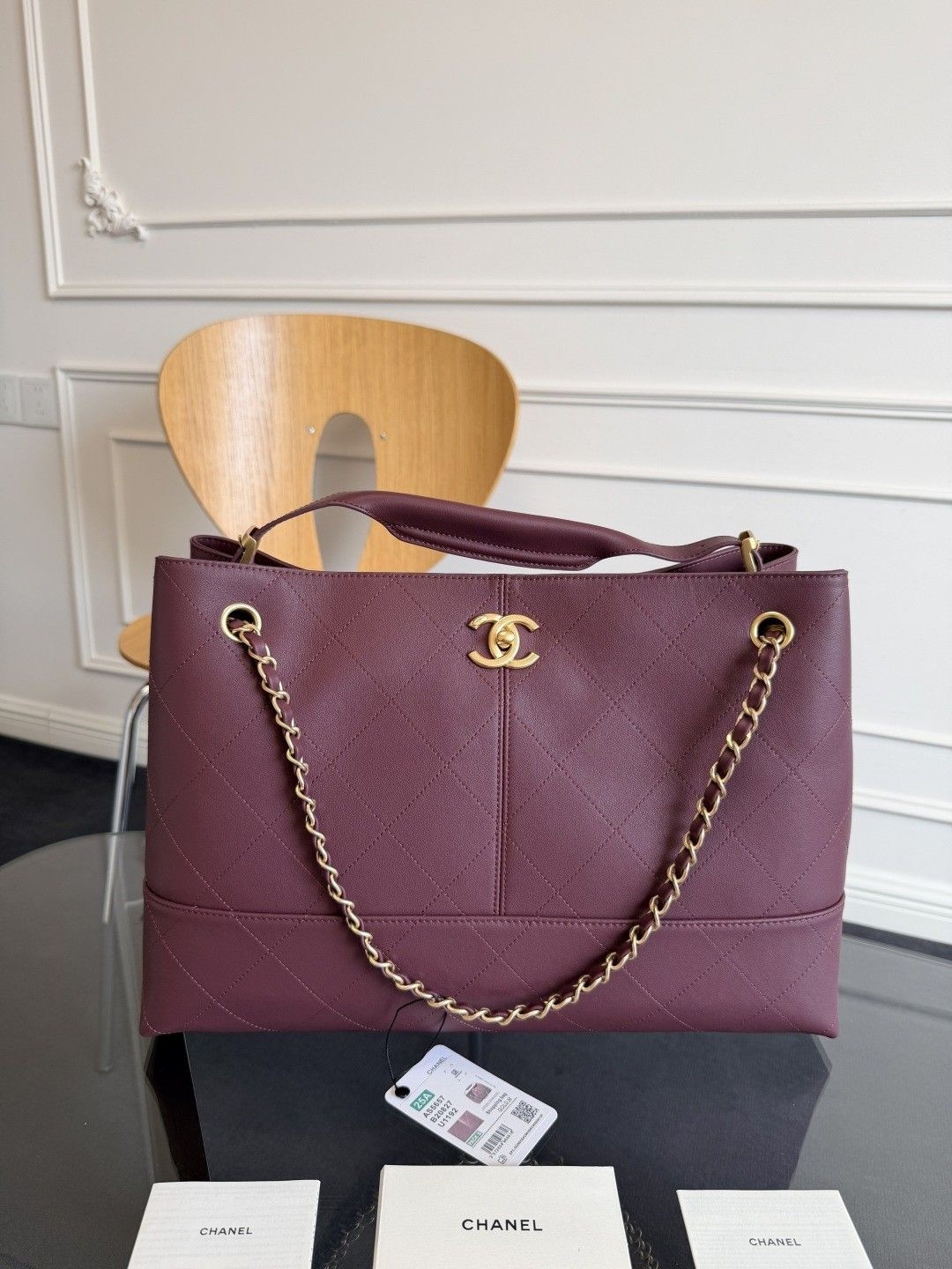 Ch**el Small Shopping Bag AS5634 24x36x14cm