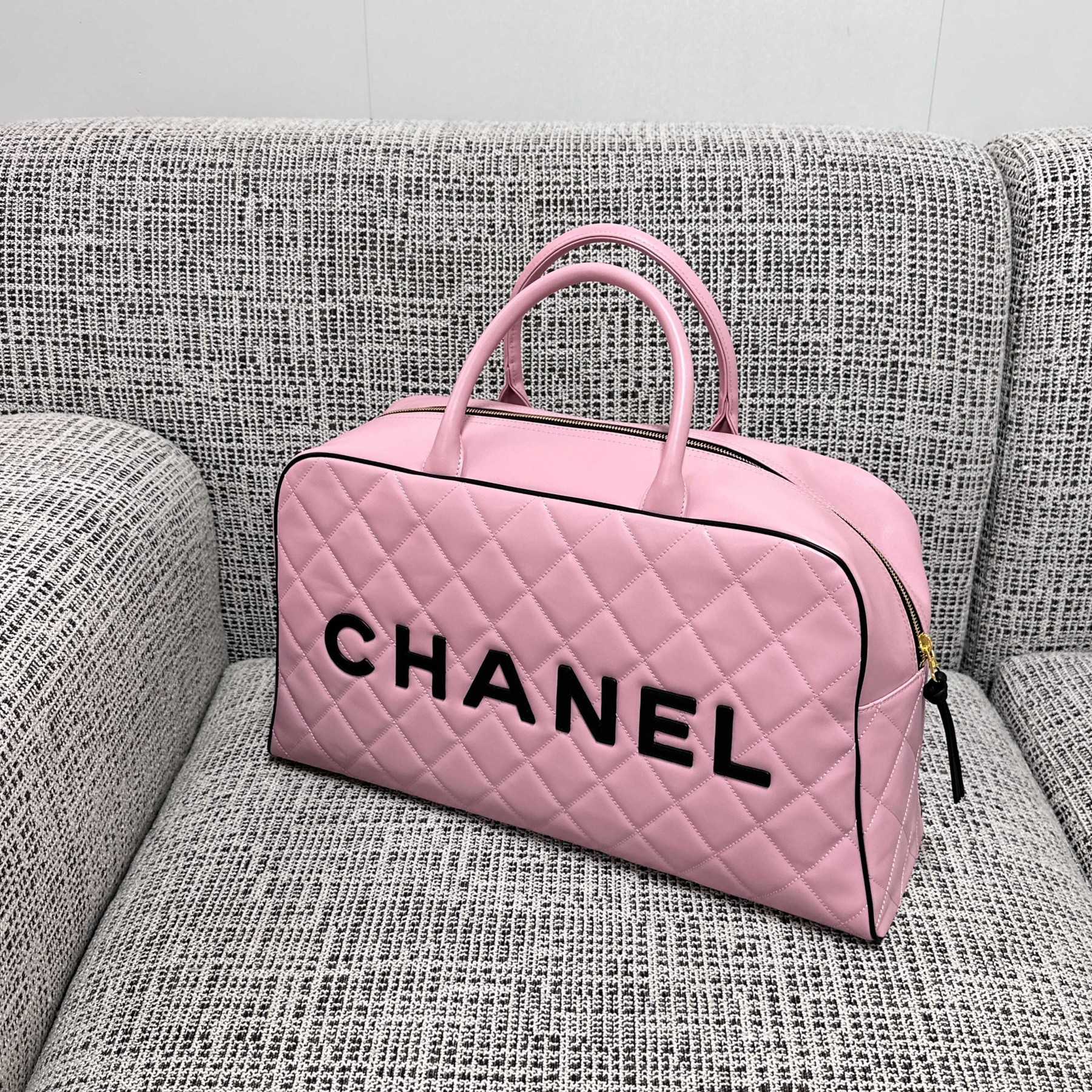 Ch**el Boston Bowling Bag Without Box 46cm
