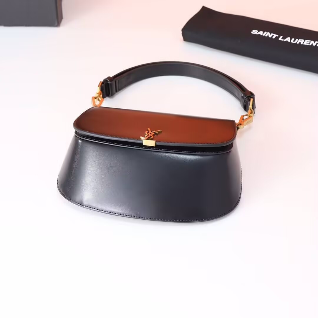 Y51 VOLTAIRE TOP HANDLE in BOX Sa1nt Lau*nt 17.5x21x8cm