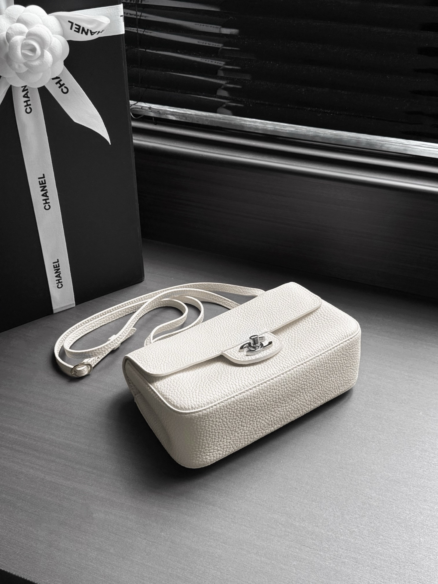 Ch**el Mini Flap Bag Silver Hardware AS6573 13x20x6cm