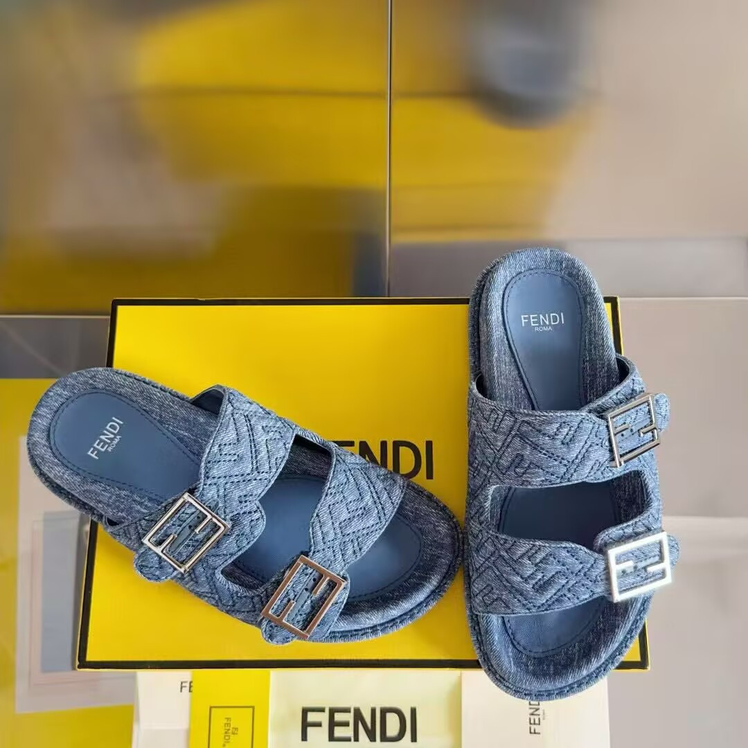 UA F**di Feel Blue De*1m Slides