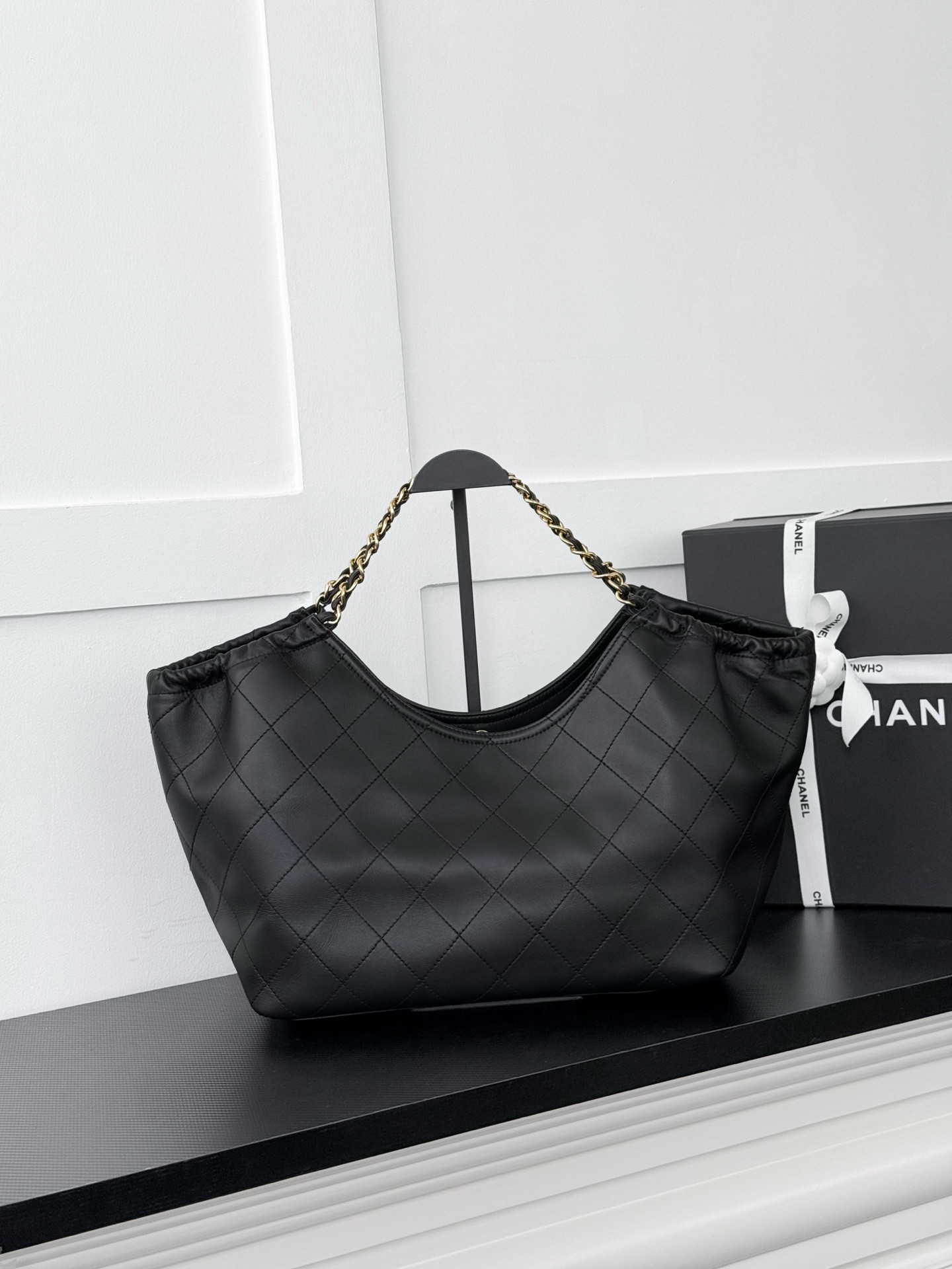Ch**el Shopping Bag AS6475 BotT0m Length 32 cm, Center Height 22 cm, Side Height 28 cm, Opening Length 49 cm, BotT0m Width 14 cm