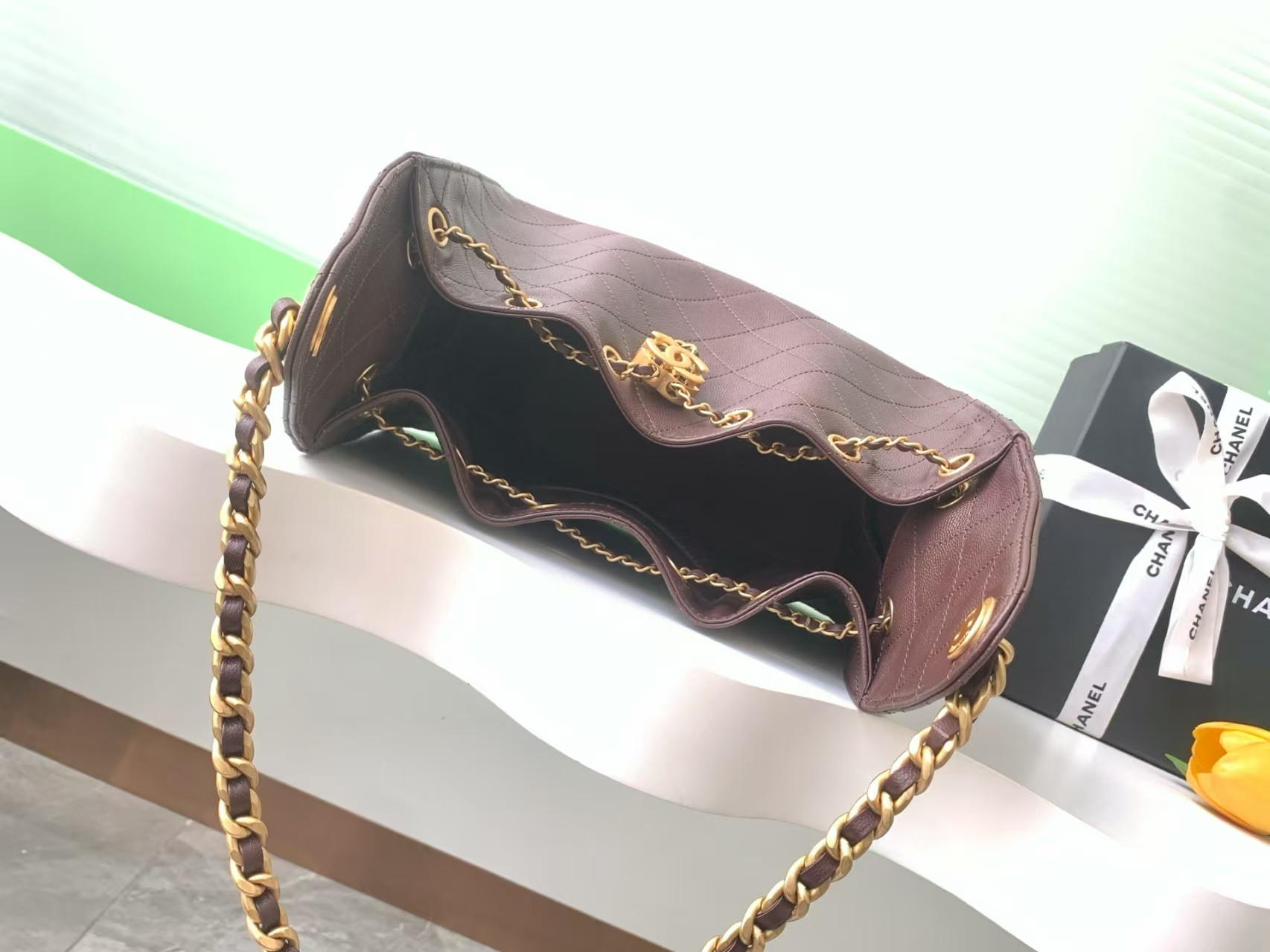 Ch**el 25C Bucket Bag 26x30x14cm