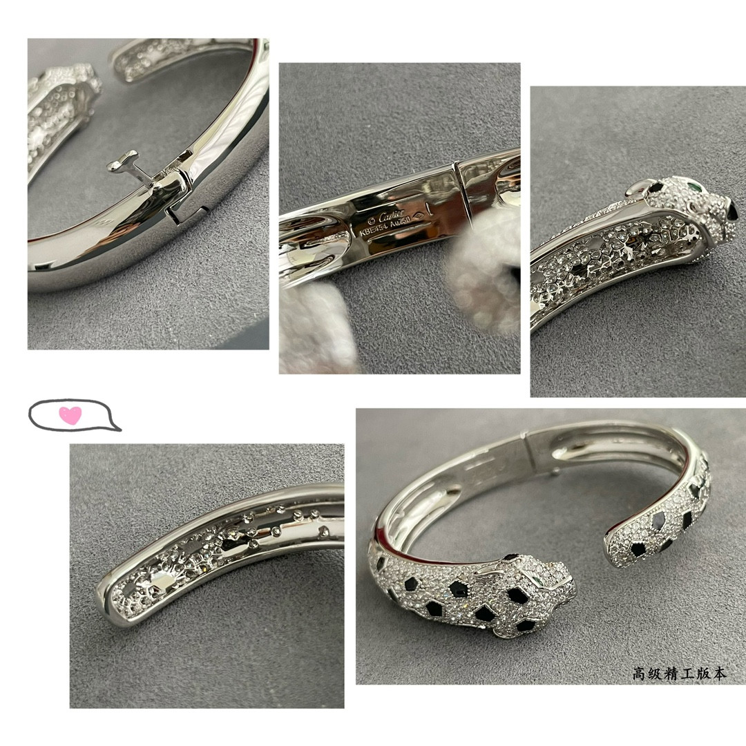Ca*t1er Single spotted leopard Bracelet