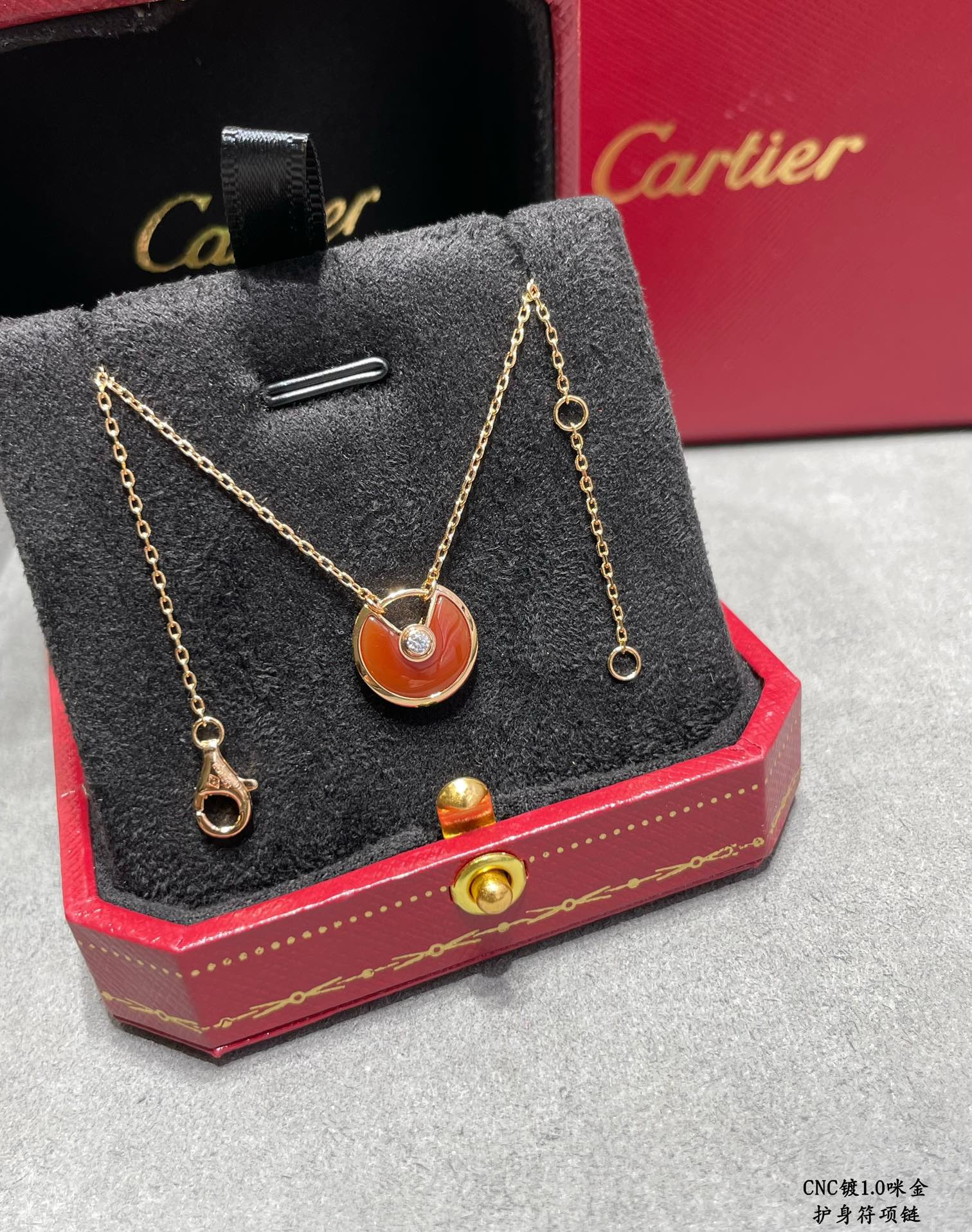 Ca*t1er Amulet Necklace
