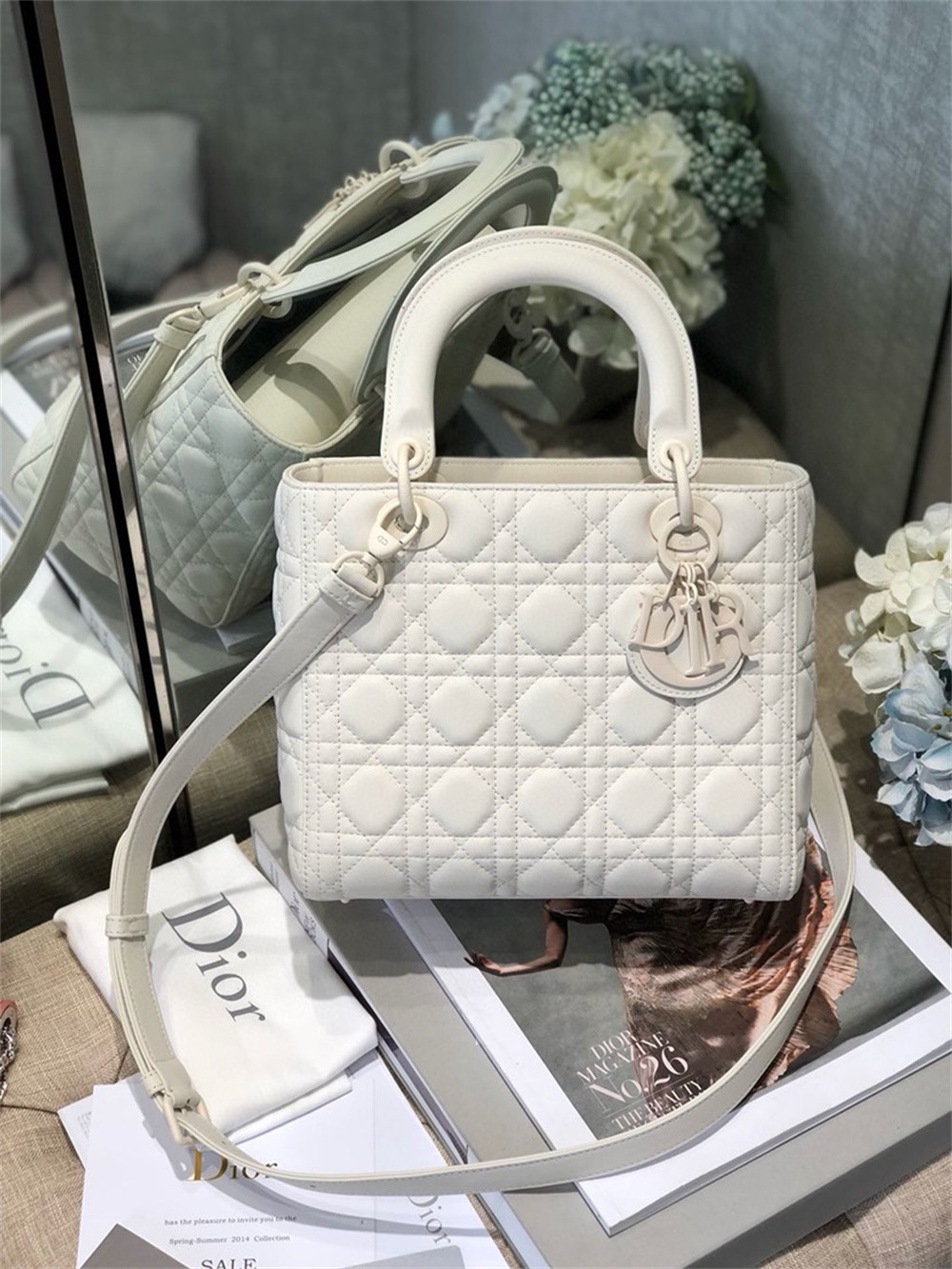 Medium Lady D10r Bag  9.5 x 8 x 4.5 inches