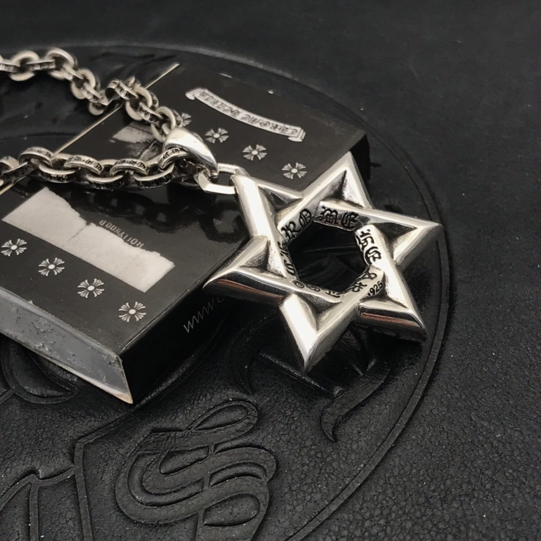 Ch*0me He**ts Hexagram Necklace