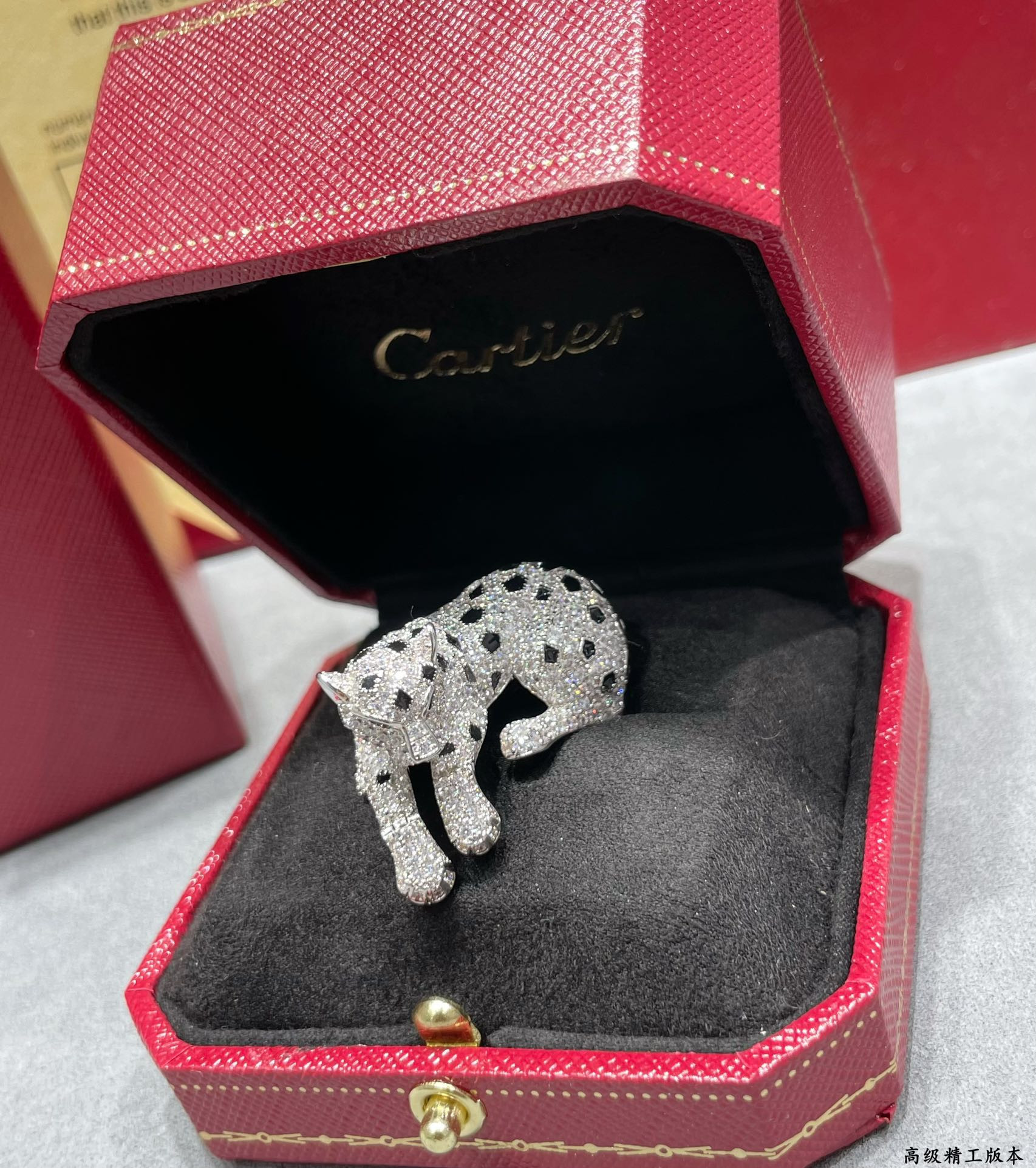 Ca*t1er spotted leopard Ring