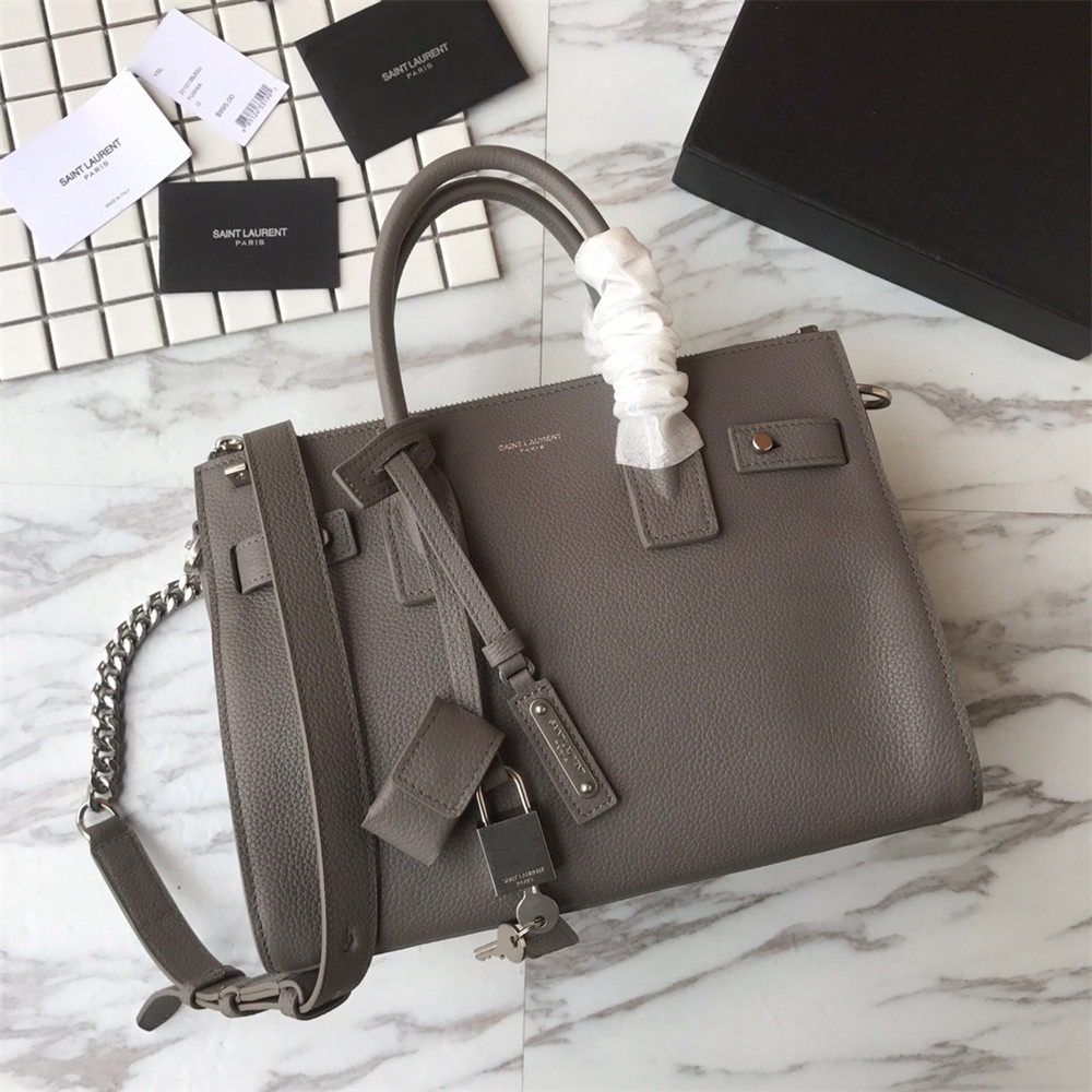 Y51 SAC DE JOUR BABY IN GRAINED LEATHER GREY