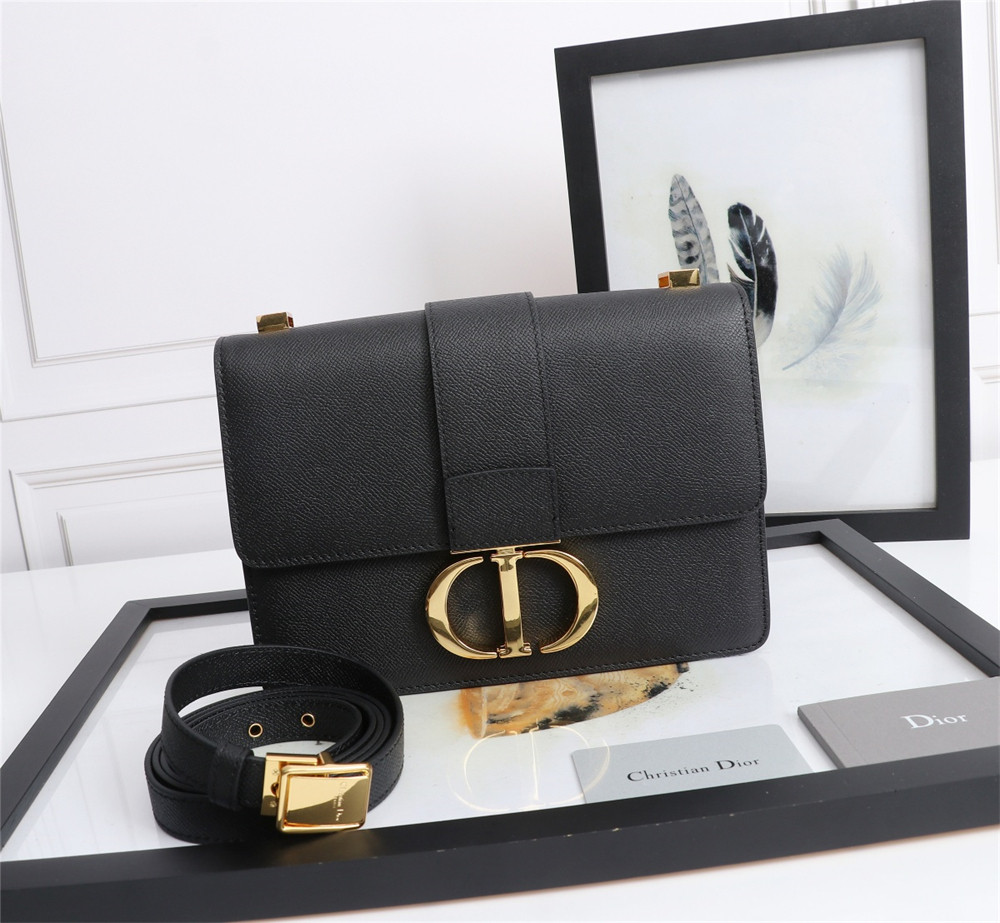 D10r 30 MONTAIGNE CHAIN BAG Grained Black