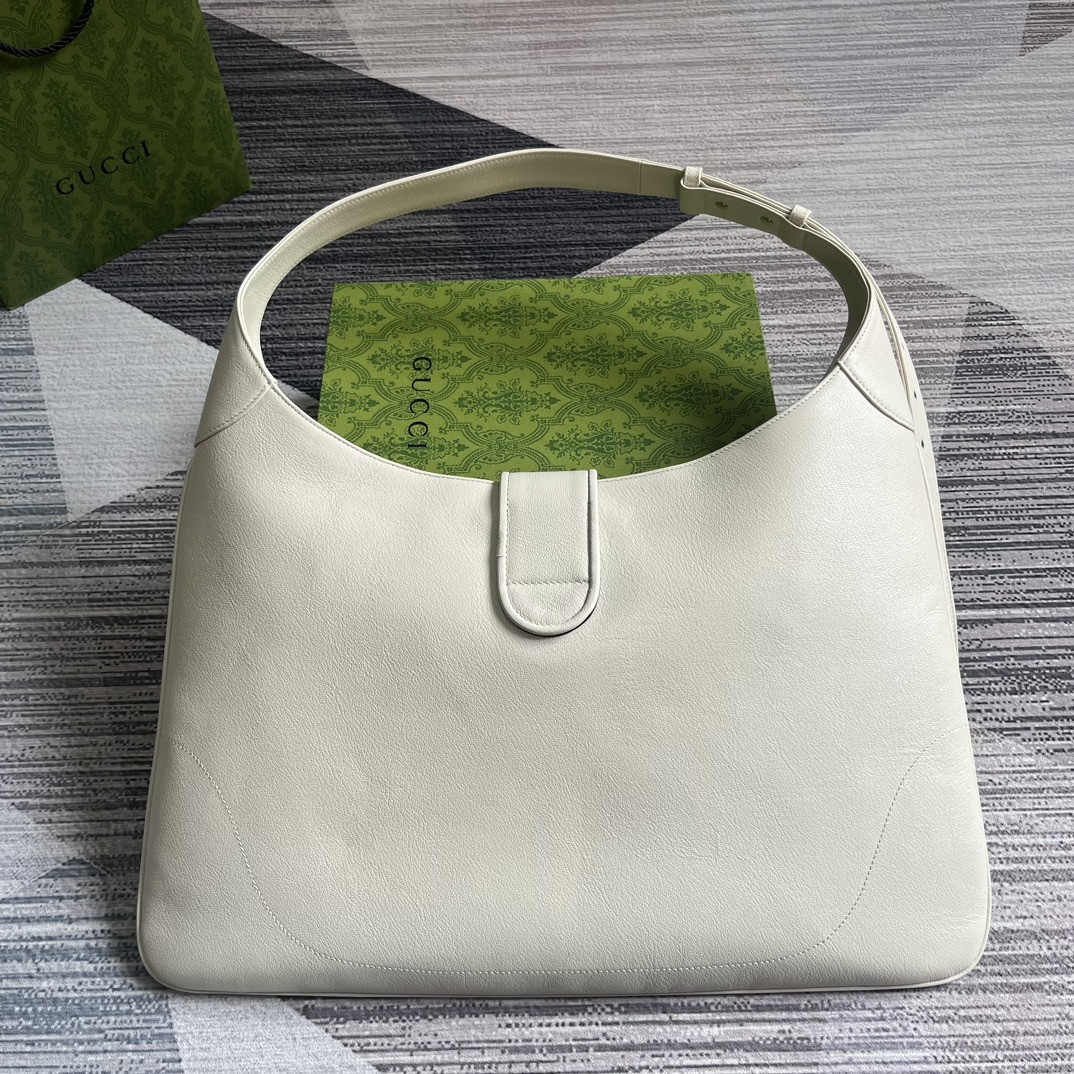 Gvc*1 APHRODITE LARGE SHOULDER BAG WHITE 18"W x 11.8"H x 0.8"D