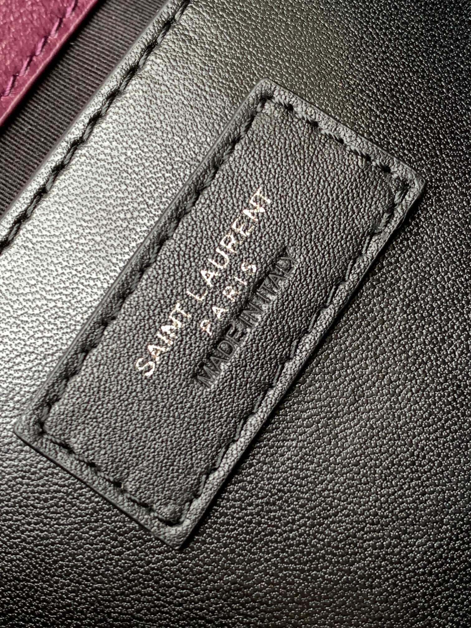 Y51 NIKI BABY IN VINTAGE LEATHER PURPLE 8.2 X 6 X 2.9 INCHES