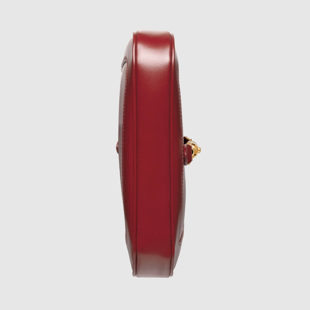 Gvc*1 JACKIE 1961 MINI SHOULDER BAG RED 7.5"W x 5.1"H x 1.2"D