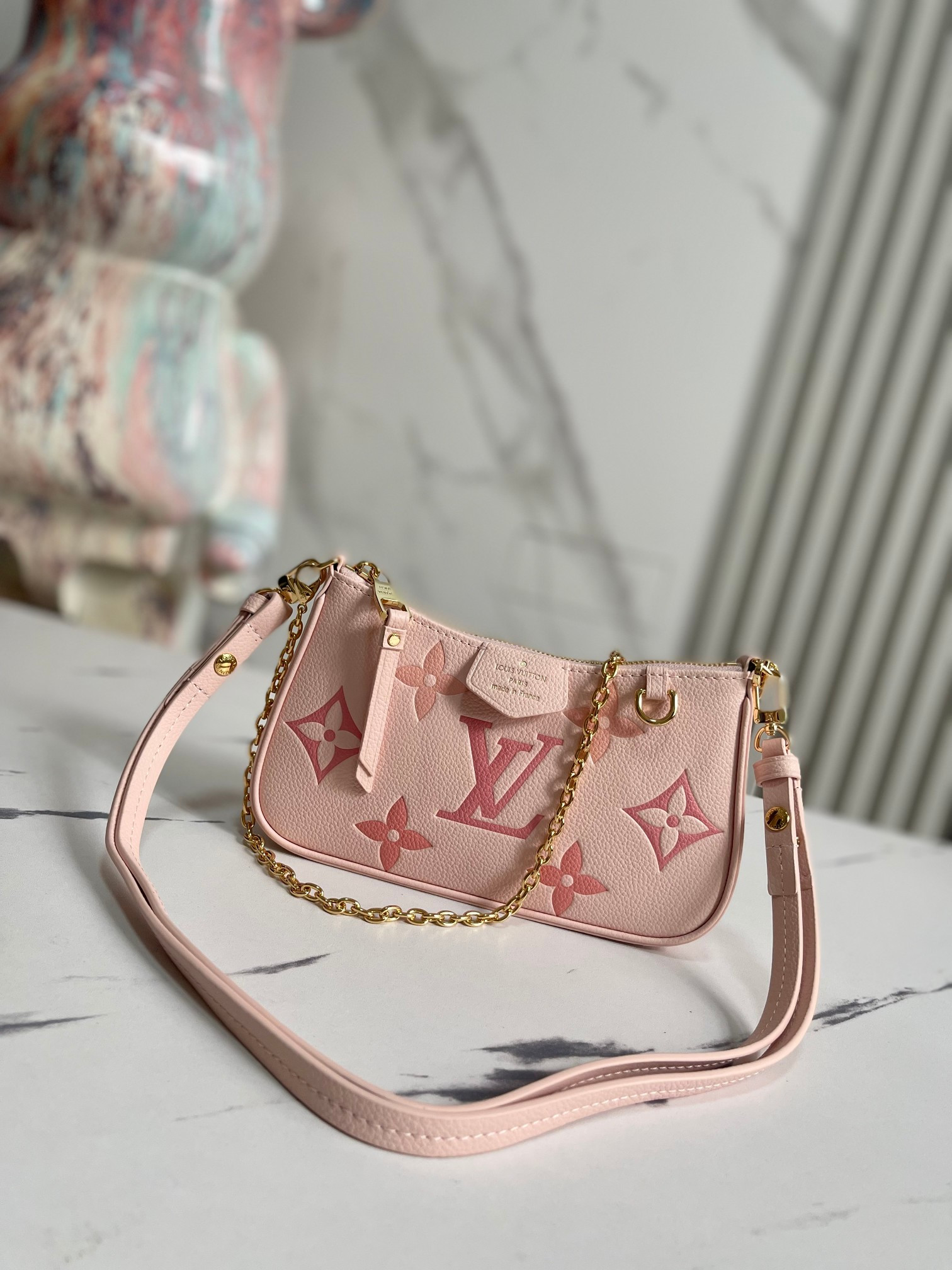 LV EASY POUCH ON STRAP M80348 7.5 x 4.5 x 1.2 inches