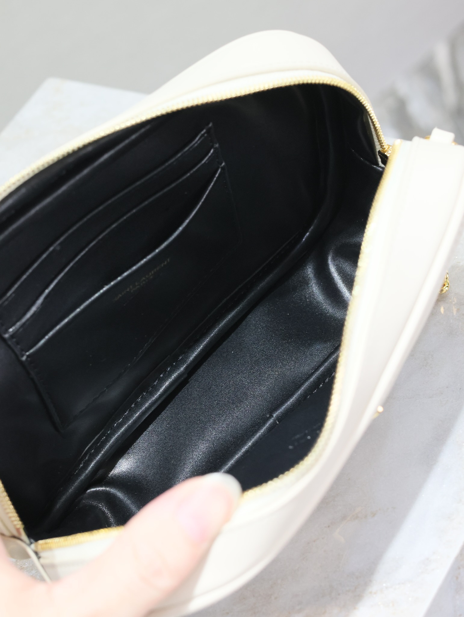Y51 MINI LOU IN QUILTED LEATHER 7.5 X 4.1 X 2 INCHES