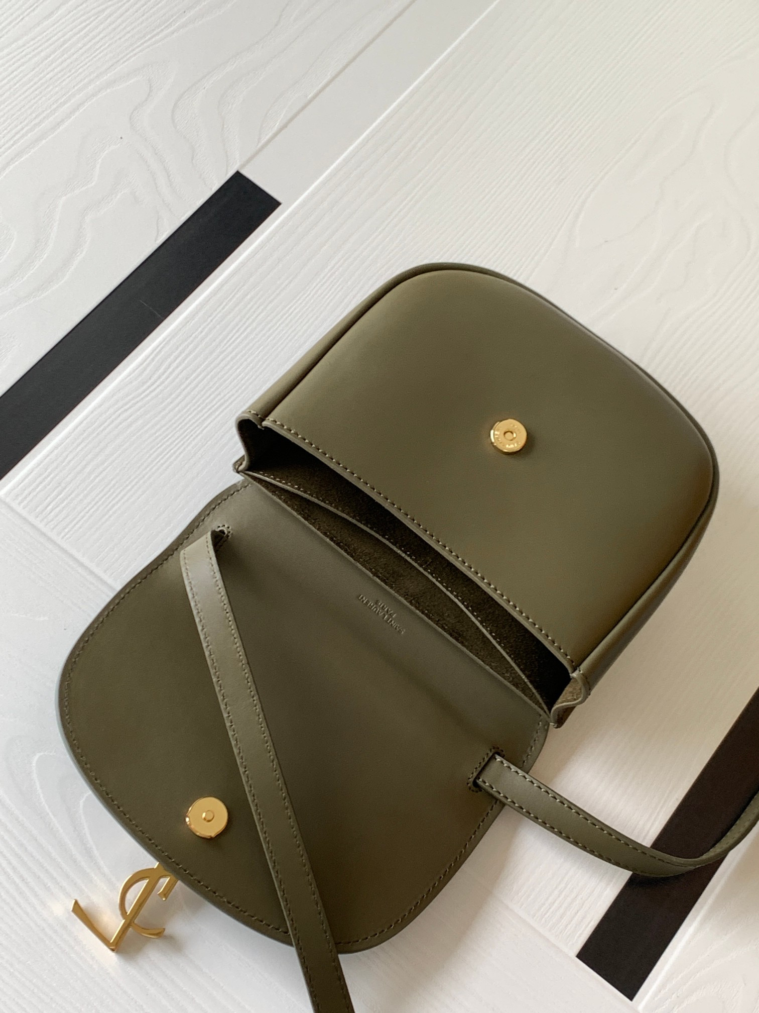 Y51 KAIA SMALL SATCHEL IN SMOOTH LEATHER 7.2 X 6.1 X 2.1 INCHES
