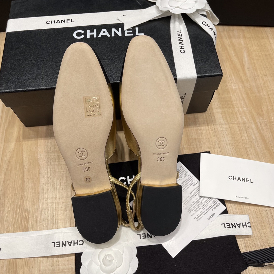 UA Ch**el SLINGBACKS FLAT