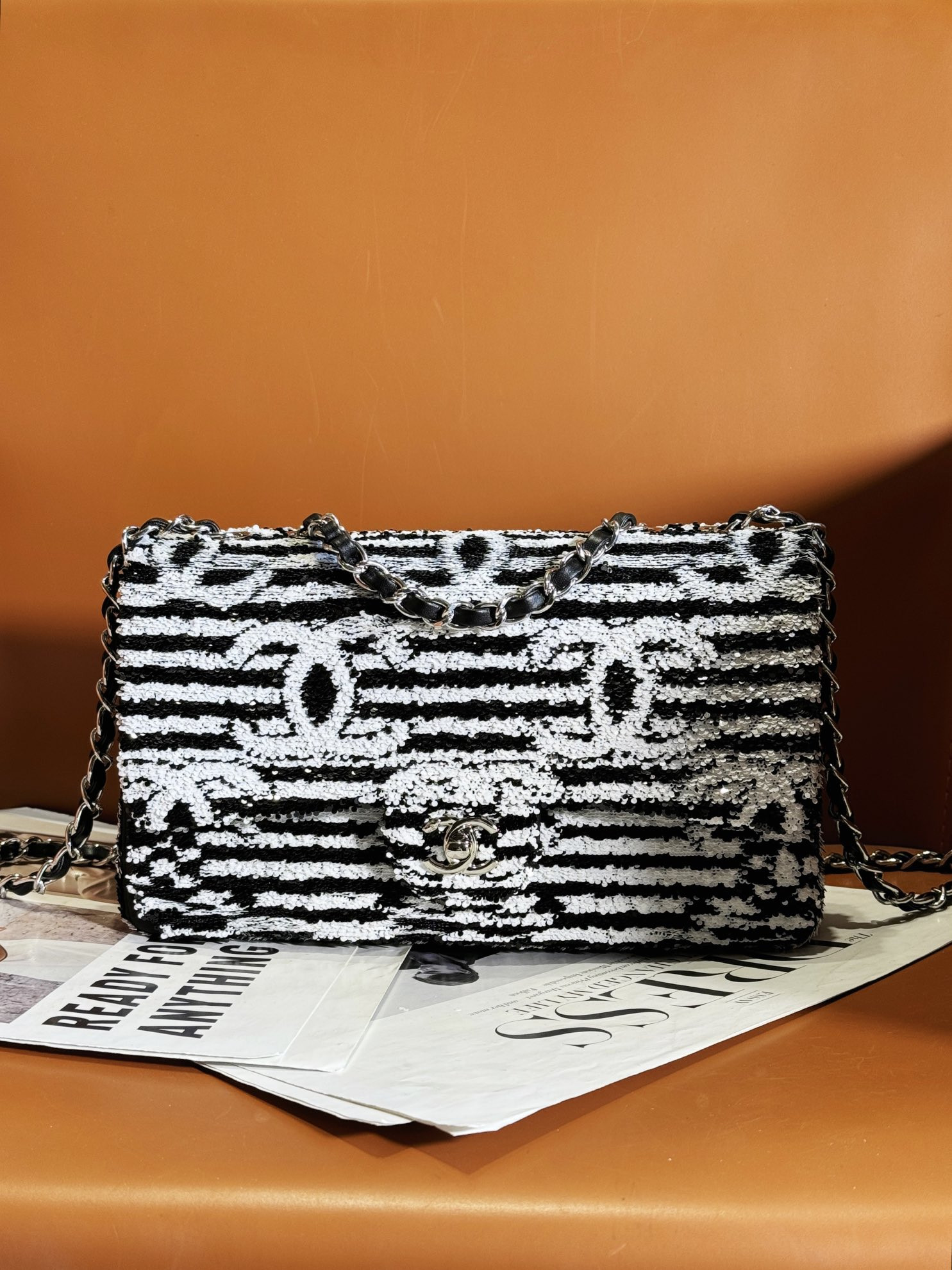 Ch**el Classic Flap Bag 15.5×25.5×6.5cm