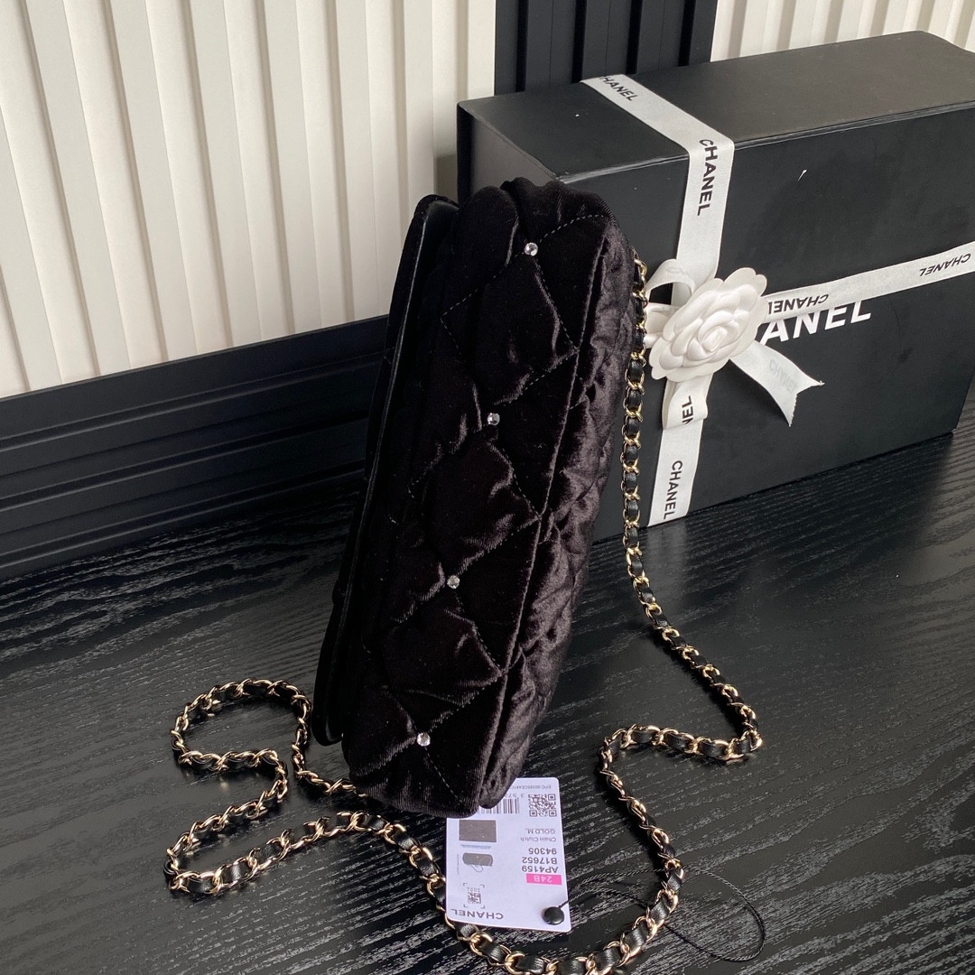 Ch**el Clutch with Chain 13×23×5cm