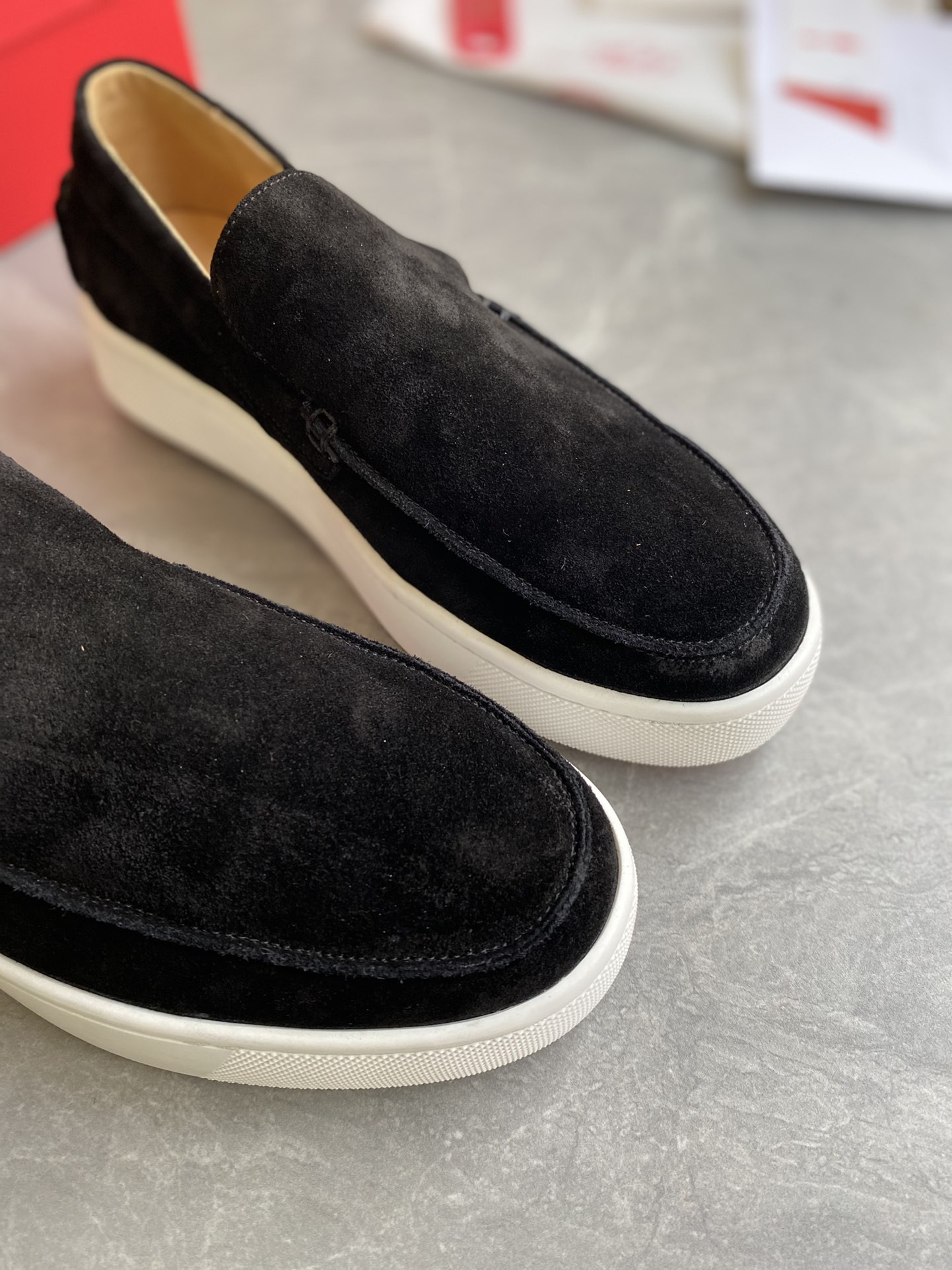 UA Chr1st1an Louboutin thick-soled loafers
