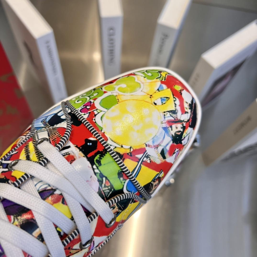 UA Chr1st1an Louboutin high-top matte snake print version