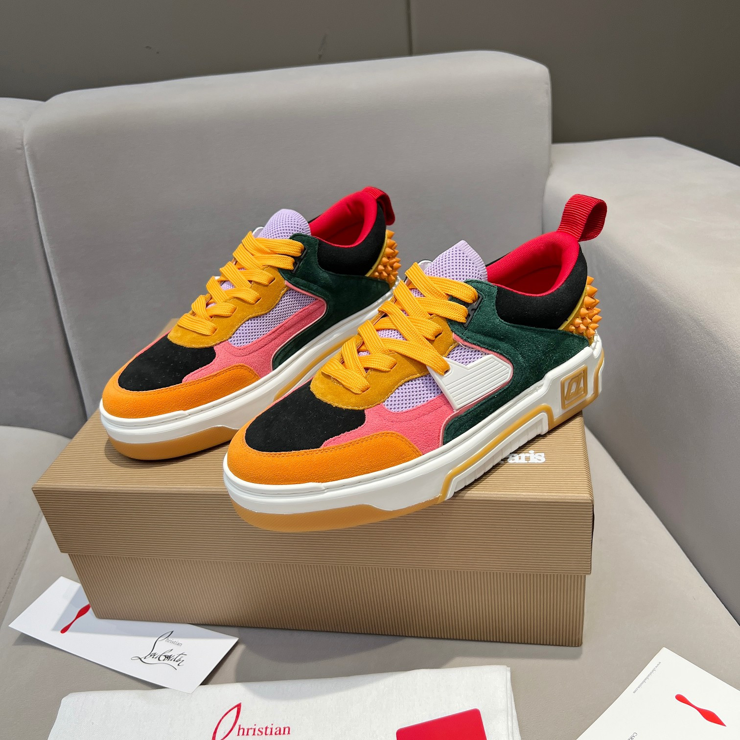UA Chr1st1an Louboutin 2024 [New]ASTROLOUBI Unisex Thick-Soled Sneakers
