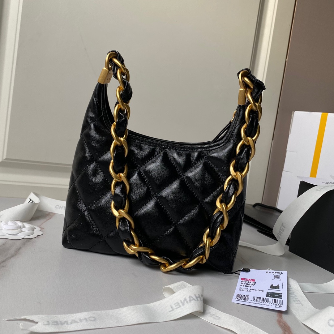Ch**el Hobo Handbag 22.5×19.5×8.5cm