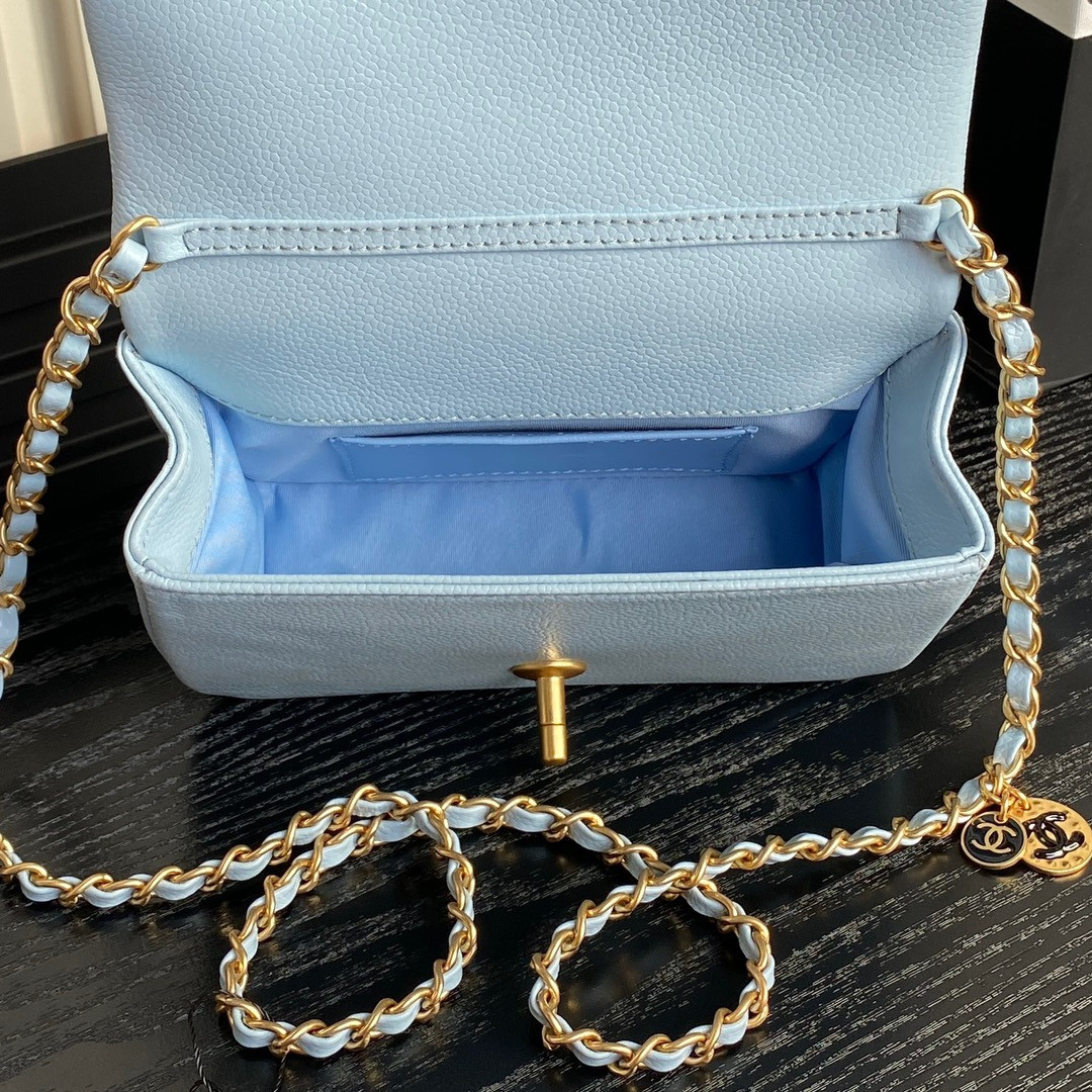 Ch**el MINI FLAP BAG 13×17.5×6cm