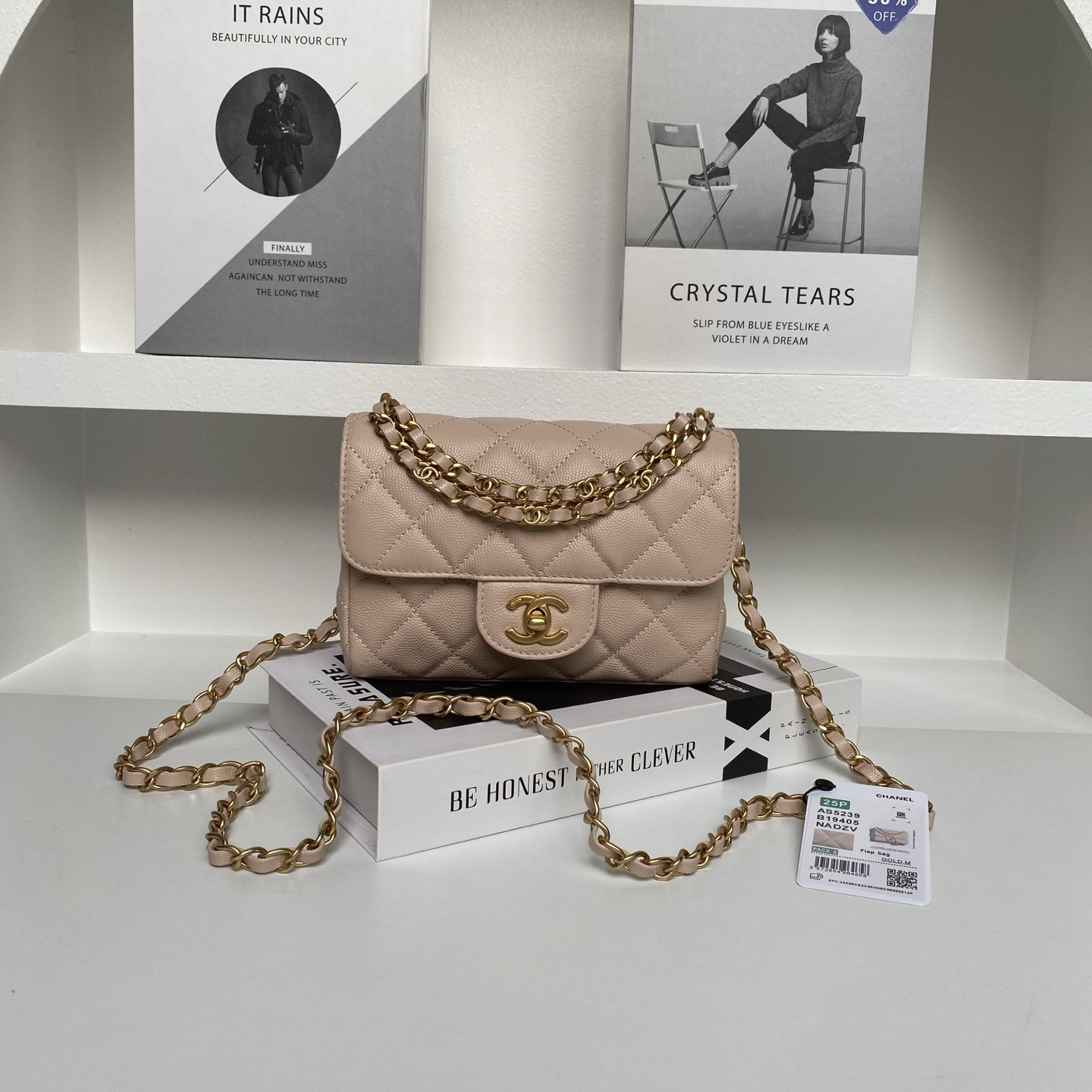 Ch**el Flap Handbag AS5239 18×13×5.5cm