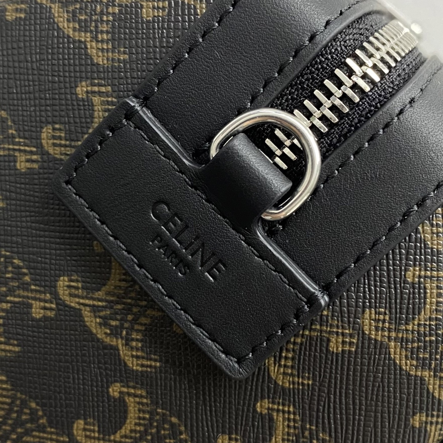 Ce1i*e MINI BOSTON IN TRIOMPHE CANVAS AND CALFSKIN 22x16x10cm