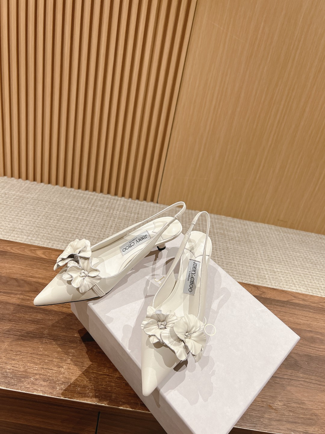 UA J1m*y Ch00 ROSALIA FLOWERS Slingbacks 4.5cm