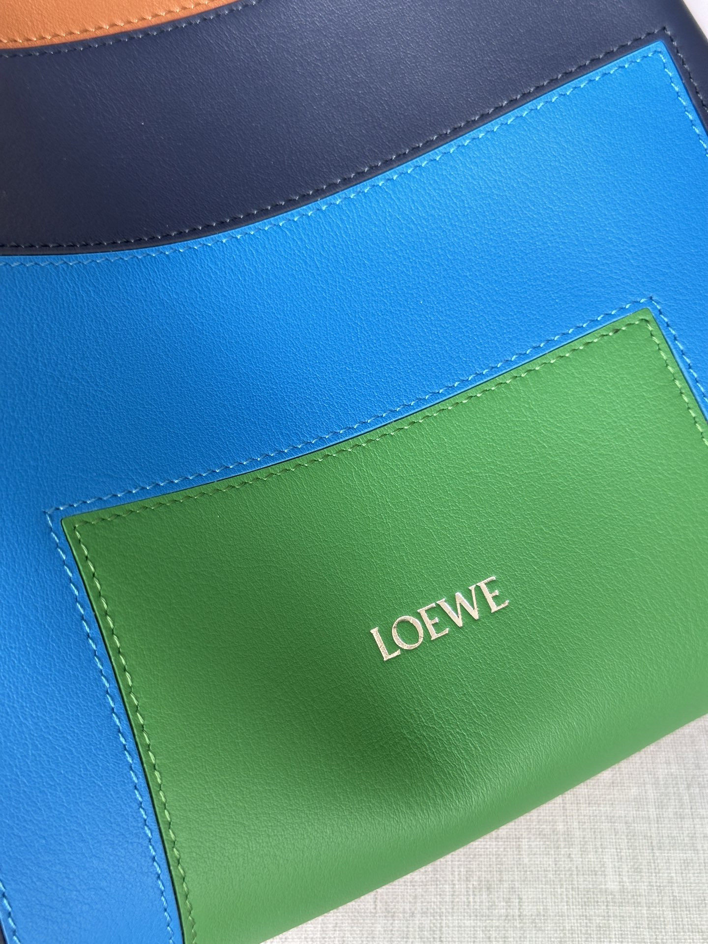 L0ew* x Albers Medium Flamenco Clutch in Nappa Calfskin 24.5x30x10.5cm